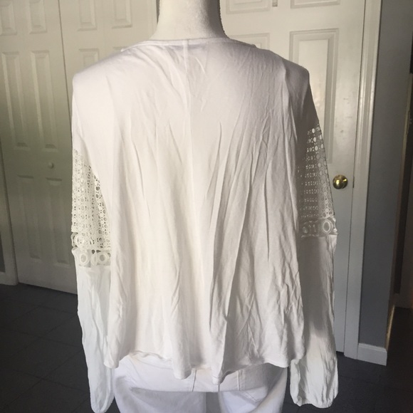 Zara white lace Boho style blouse - Picture 5 of 8